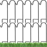 Ashman Shepherd's Hooks 25 Inch (12 Pack), Black, Made of Premium Metal for Hanging Solar Lights, Bird Feeders, Mason Jars, Christmas Lights, Lanterns, Garden Stakes and Wedding Décor
