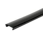 Plastics 3/4'' Flexible PVC U Channel Moulding | High-Gloss Black Furniture Edging | 25 Foot Coil