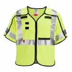AR/FR Cat. 1 Class 3 Breakaway High Visibility Yellow Safety Vest - L/XL