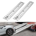 Loading Ramps, 2 Pcs 108 x 15 in, Durable Aluminum and Heavy-Duty Trailer Ramp Set with Anti-Slip Plates, 10000 Lbs Combined Capacity, for Carts, Farm Tractors, ATVs, Lawn Mowers, Motorcycles