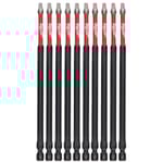 SHOCKWAVE 6" Impact Square Recess #3 Power Bits