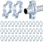 25 Pcs Emt Conduit Hanger with Bolt,Insulated Supports or Threaded Rods,Metal Galvanized Conduit Clamps Strut Straps and Hangers Rigid Pipe Fittings Mounting