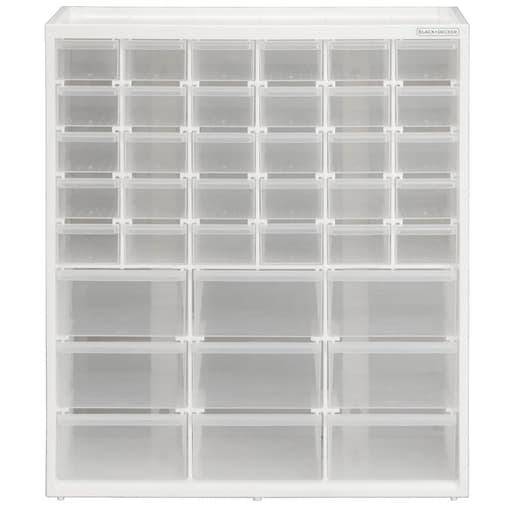Storage Organizer, Large & Small 39-Drawer Bin Modular Storage System