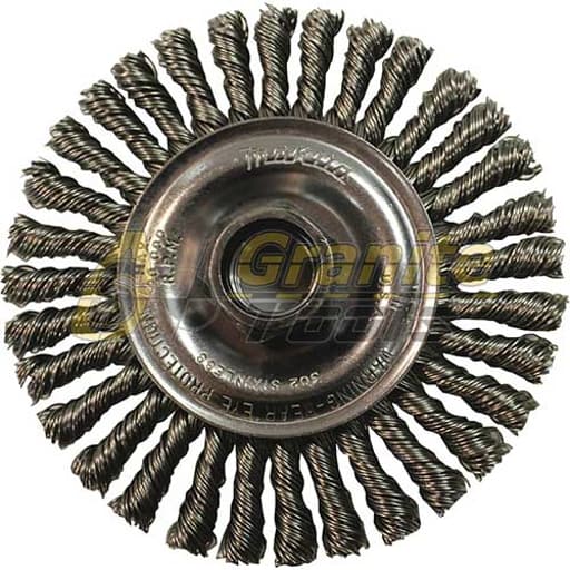 4" Stringer Bead Twist Wire Wheel