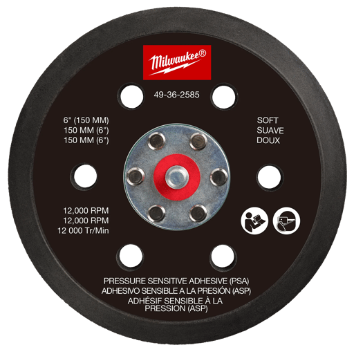 6 in Pressure Sensitive Adhesive Sander Backing Pad
