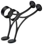 Stainless Steel Bar & Floor Mount Combination Foot Rail Bracket ,Fits 50.8mm/2inch OD Bar Foot Rail Tubing Furniture Hardware with Screws