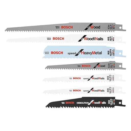 7 pc All-Purpose Reciprocating Saw Blade Set
