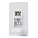 Indoor in Wall Timer Switch for Light, 7 Day, 7 ON/Off Settings, DST RDM Mode, Programmable Digital Switch Timer for Lights, Fans, Motors, Neutral Wire Required, ETL Listed