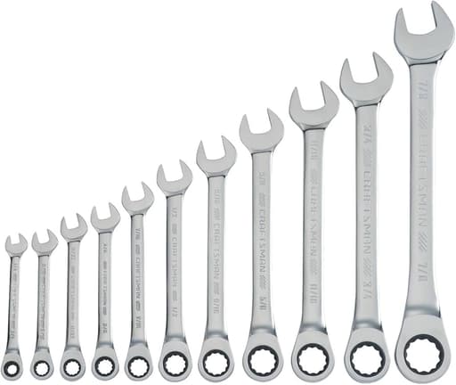 SAE Ratcheting Combination Wrench Set
