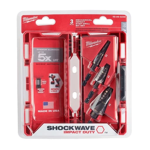 SHOCKWAVE Impact Duty Step Bit Mechanical Set