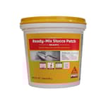 Sikacryl Stucco Repair, White, 1-Qt, Ready-Mix Stucco Patch for Large Cracks and Spalls, Acrylic-Based, Interior/Exterior, Textured, Moisture-Resistant