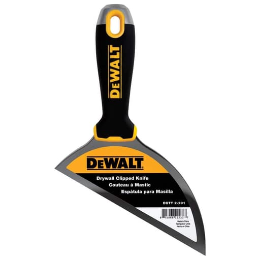 6 in. Stainless Steel Clipped Knife with Soft Grip Handle