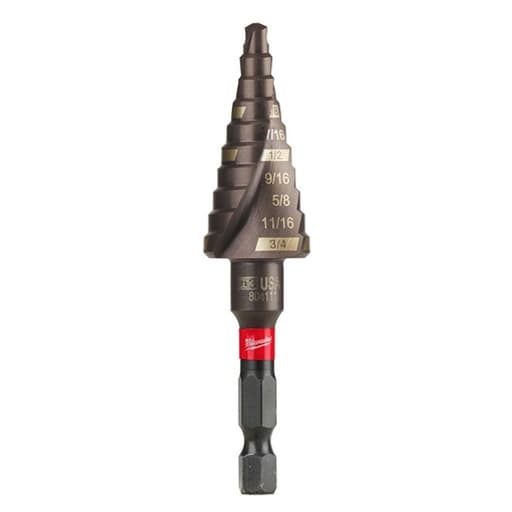 SHOCKWAVE Impact Duty Step Bit #3 3/16 - 3/4