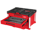 242 Pc. Drive Metric & SAE Ratchet & Socket Set with PACKOUT™ 4-Drawer Tool Box