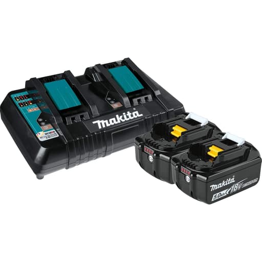 18V Lithium-Ion Battery and Dual Port Charger Starter Pack