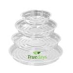 20 Pack Plant Saucers (6 inch / 8inch / 10inch / 12inch) Clear Plant Saucers Flower Pot Tray Excellent for Indoor & Outdoor Plants