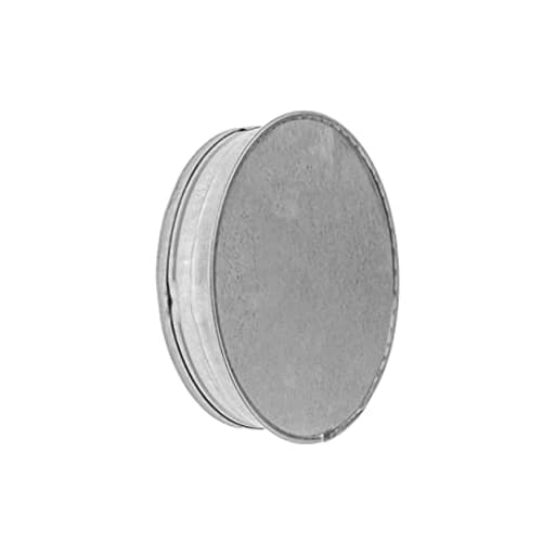 Galvanized Metal Duct End Cap - 4 Inch Fit - Available in Different Sizes to Suit Your Needs