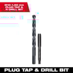 Metric Straight Flute Plug Tap and R Drill Bit, M10 x 1.50 mm
