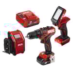 Brushless 12V 3-Tool Combo Kit: Drill Driver, Inflator & Area Light