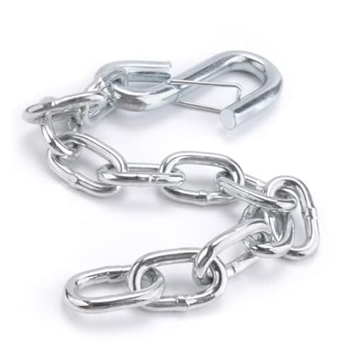 15-Inch Towing Safety Chain - Tie Down Trailer Safety Chains with Hooks Boat Safety Kit