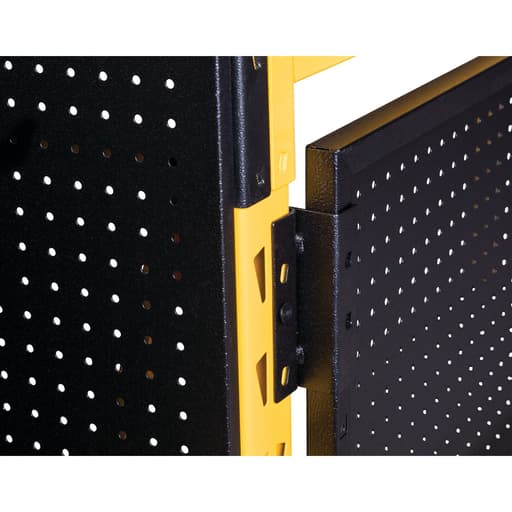 71 in H x 24 in W Pegboard Black Metal Kit for 6 ft Industrial Storage Rack