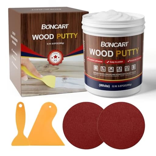 Wood Filler,Wood Putty,Wood Filler Paintable,Wood Repair Putty Stainable,9.87 Ounce White wood filler,Wood furniture repair kit,Quickly repair any broken and defective wooden furniture