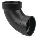 - I05555H U5807 3 HXH 90 ELBOW ABS, Black, 3"