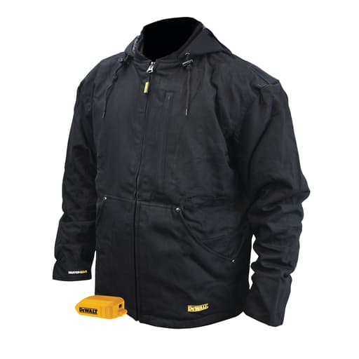 Heavy Duty Black Heated Work Jacket