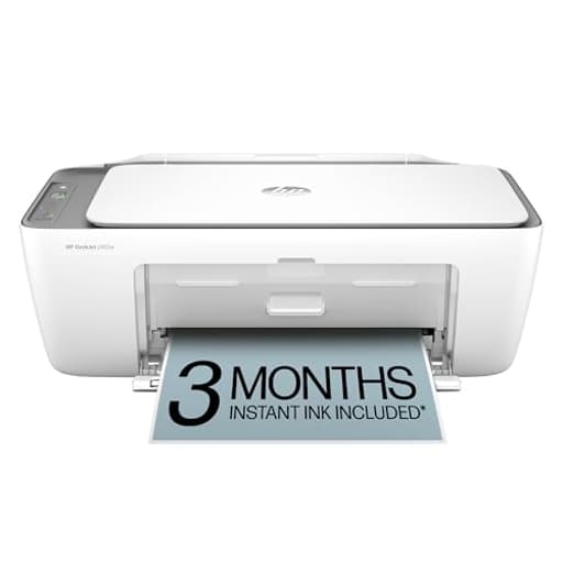 DeskJet 2855e Wireless All-in-One Color Inkjet Printer, Scanner, Copier, Best-for-home, 3 month Instant Ink trial included, AI-enabled