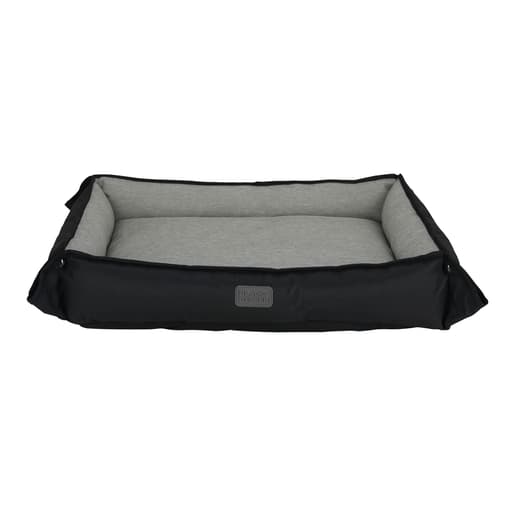 Four Way Pet Bed for Medium Dogs 24x20x3 in, Black