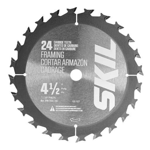 4-1/2 In. 24-Tooth & 40-Tooth Carbide Circular Saw Blade Set