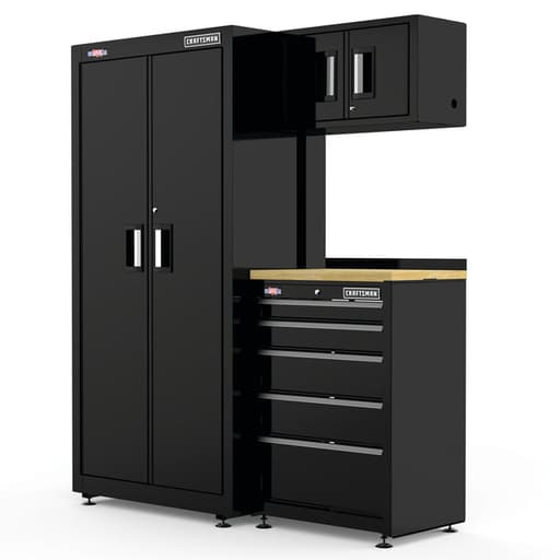 63 in-Wide Welded Metal Storage Suite with Drawer Storage