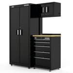 63 in-Wide Welded Metal Storage Suite with Drawer Storage