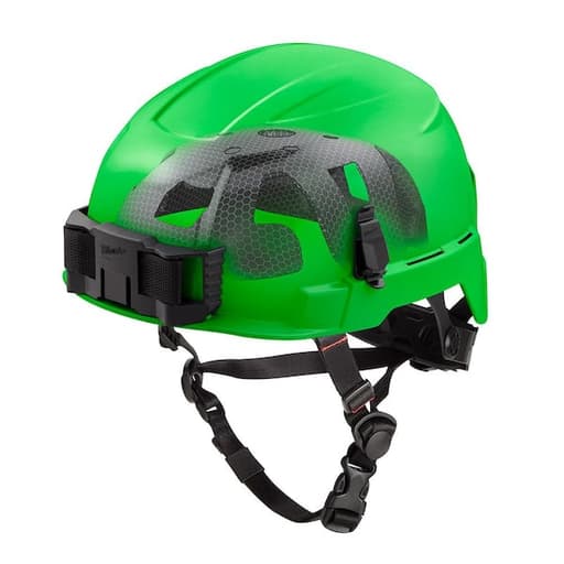 BOLT Green Safety Helmet with IMPACT ARMOR Liner