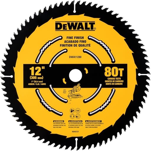 12 in. 80-Tooth Fine Finish Saw Blade