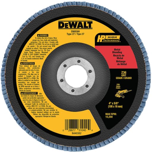 5" x 7/8" Type 27 HP Flap Disc (80 Grit)