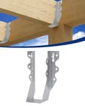 Face Mount 2x6 Joist Hangers with Galvanized Finish for Secure Beam Connections - 20-Gauge Steel 2x6 Brackets，Easy DIY Installation - 50 Count