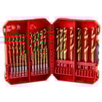 Shockwave Impact Duty Red Helix Titanium Metric Drill Bit Set - 29PC