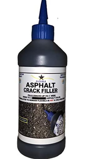Bluestar Flexible Asphalt Crack Filler, DIY - No Special Tools Needed, Fill Cracks in Asphalt Driveways and Parking Lots. 16 fl. oz. Bottle.