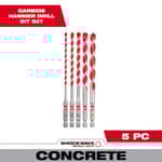 SHOCKWAVE Impact Duty Carbide Hammer Drill Bit Set