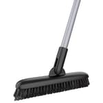 Heavy Duty Grout Scrub Brush with Long Handle, Shower Floor Scrubber for Cleaning, Tile Scrub Brush with Stiff Bristles