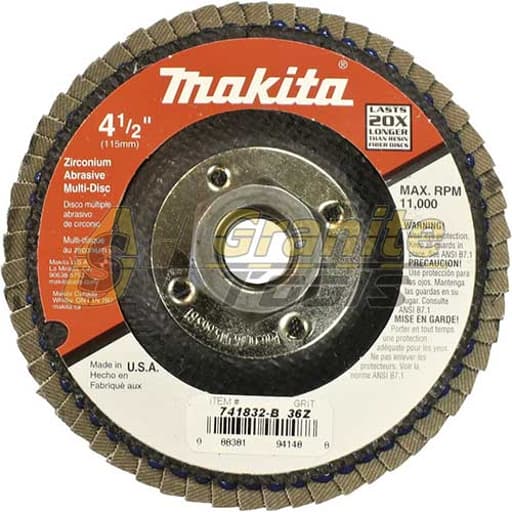 4" x 5/8" Multi-Disc 60 Grit Angled Type 29