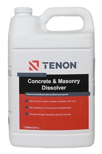 Concrete & Masonry Dissolver - Remove Concrete, Cement, Mortar, Grout, Stucco, and Masonry from Tools, Mixers, Wood, Plastic, and Aluminum, Ready-to-Use, Biodegradable, Non-Toxic