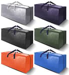 Heavy Duty Extra Large Moving Bags W/Backpack Straps - Strong Handles & Zippers, Storage Totes For Space Saving, Fold Flat, Alternative to Box and Bin