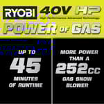 40V HP Brushless Whisper Series 24” Two-Stage Snow Blower Kit