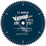 10 in 72-tooth Edge circular saw blade for composite decking