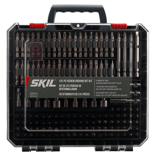 141pc Screw Driving Kit with Bit Grip