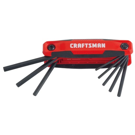 9-Key Folding Hex Key Set
