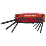 9-Key Folding Hex Key Set