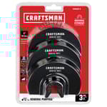Oscillating Tool Blades, 3-Piece Cutting Set